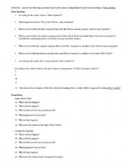 English Worksheet: The Crucible