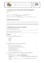 Someone like you - Adele Worksheet