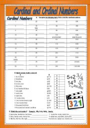 Cardinal and Ordinal numbers