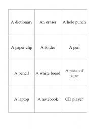 English Worksheet: Office words