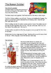 English Worksheet: Roman soldier and army