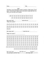 English worksheet: Rods, flats, units