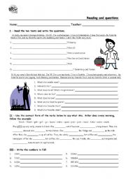 English Worksheet: Worksheet Review