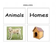 English worksheet: Animal Homes (part 1 of 4)