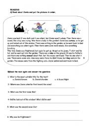 English Worksheet: READING