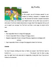 English Worksheet: Its all about me!