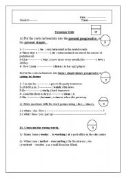 English worksheet: grammar quiz