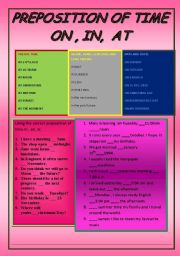 English Worksheet: my preposition