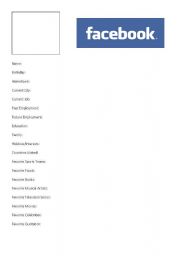 English Worksheet: Facebook