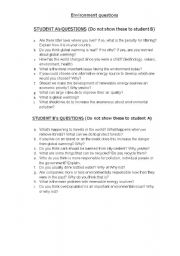 English Worksheet: Environment and global warming