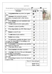 English Worksheet: Vocabulary Auction