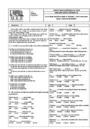 English Worksheet: exam