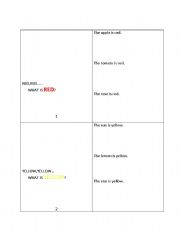 English Worksheet: The colors book