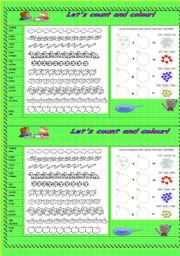 English Worksheet: @ELEMENTARY....*NUMBERS AND COLOURS*@