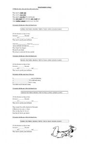 English worksheet: Dinosaurs Song