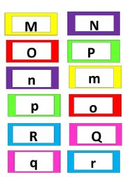 English Worksheet: alphabets and singular/plural(M-S)