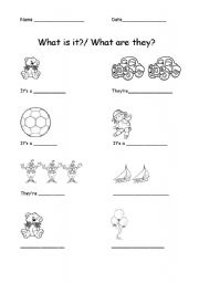 English worksheet: What is it?