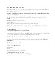 English Worksheet: All summer in a day plot activity