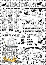 English Worksheet: halloween time