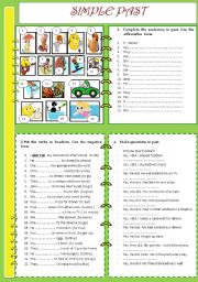 English Worksheet: PAST SIMPLE