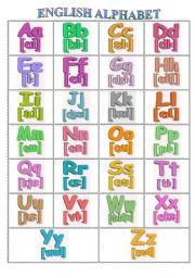 English alphabet