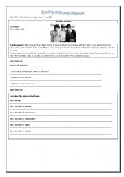 English worksheet: The Jonas Brothers