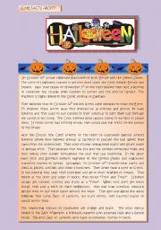 English Worksheet: Halloween