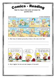 English Worksheet: Comics - Reading Activity 21