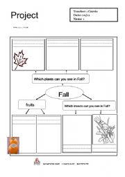 English worksheet: Fall