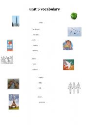 English Worksheet: advanced word list