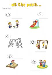 English Worksheet: at the park