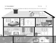 English Worksheet: Rooms of a House - Listen and Draw Worksheet