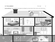 English Worksheet: Rooms of a House - Listen and Draw Worksheet