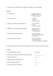 English worksheet: KET STYLE EXERCISE