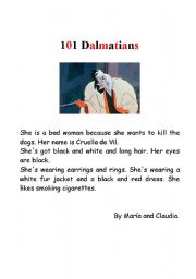 English worksheet: 101 Dalmatians