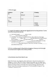 English worksheet: MY FIRST IRREGULAR VERBS