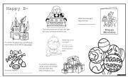 English Worksheet: B-day party