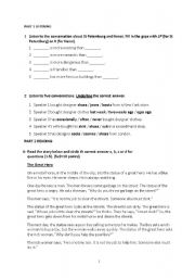 English worksheet: exam for elementary level