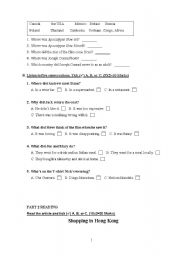 English worksheet: exam