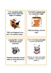 English Worksheet: GO FISH - Halloween 2/3