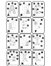 English Worksheet: ABC (activity sheet) 3 PAGES