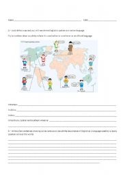 English Worksheet: countries worksheet