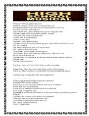 English Worksheet: High school musical