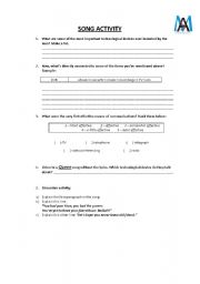 English worksheet: Queen Song - Radio Ga Ga