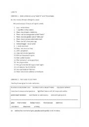 English worksheet: used to 