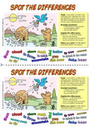 English Worksheet: Spot the differences (3). Bears Fishing