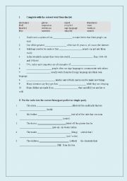 English worksheet: English Exam