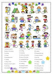 English Worksheet: Free time activities