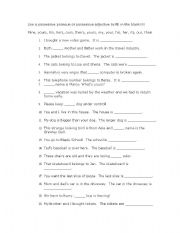 English Worksheet: Possessive Pronouns