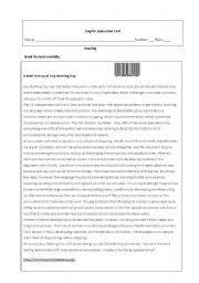 English Worksheet: Test on consumerism